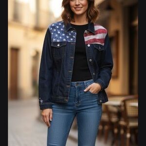 The Bradford Exchange Patriotic Denim Jacket